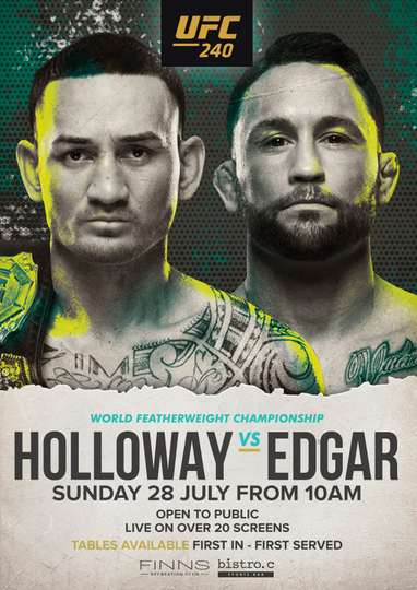 UFC 240: Holloway vs. Edgar Poster