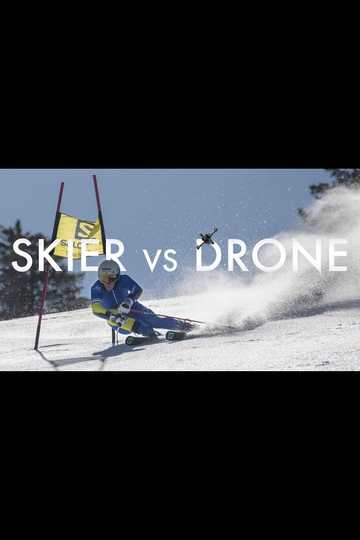 Skier vs Drone Poster