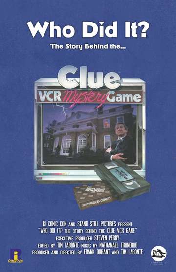 Who Did It The Story Behind the Clue VCR Mystery Game Poster