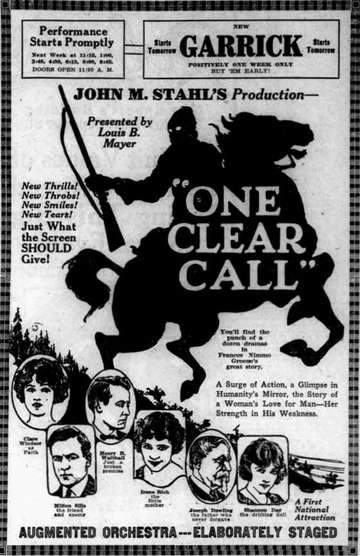 One Clear Call Poster