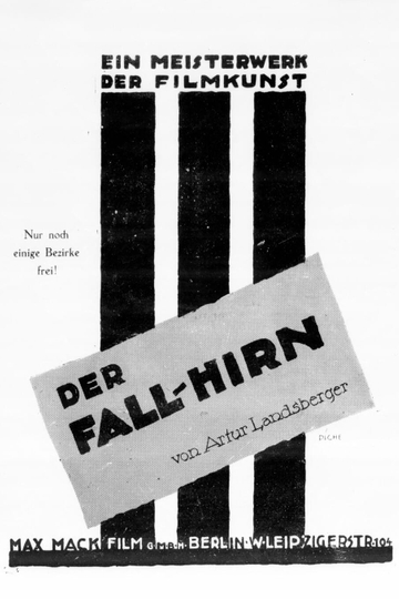 Der Fall Hirn Poster