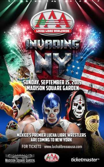 Lucha Libre AAA Invading New York Poster