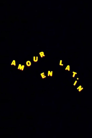 Amour en latin Poster