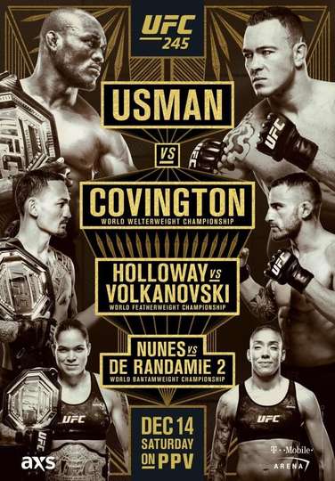 UFC 245: Usman vs. Covington Poster