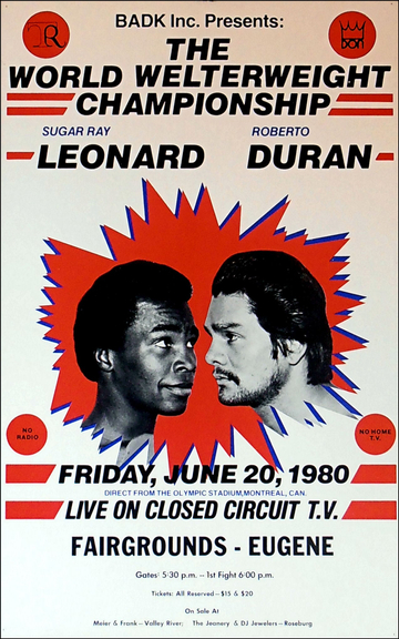 Sugar Ray Leonard vs. Roberto Duran