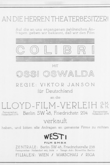 Colibri Poster