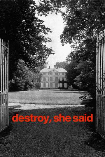 Destroy She Said Poster