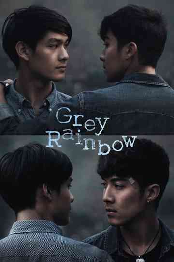 Grey Rainbow Poster