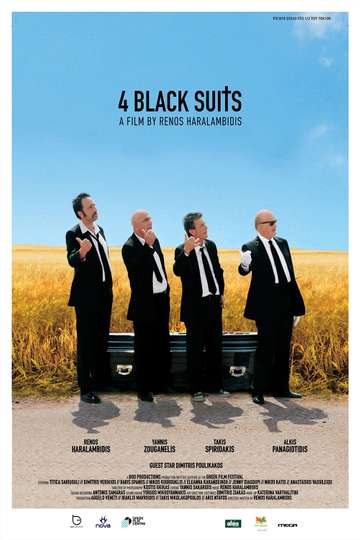 4 Black Suits Poster