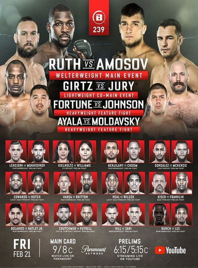 Bellator 239 Ruth vs Amosov Poster