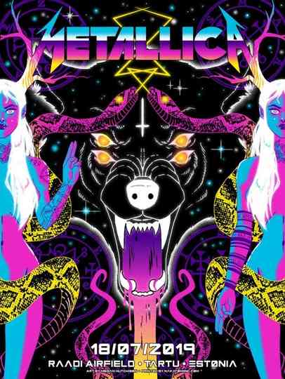 Metallica at Raadi Airfield Estonia in Tartu Poster