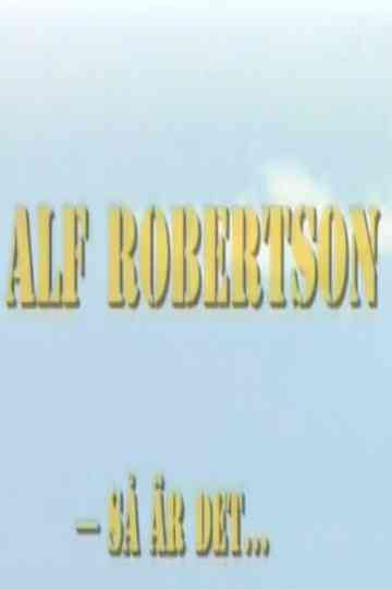 Alf Robertson  så är det