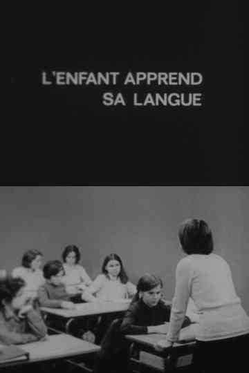 LEnfant apprend sa langue Poster