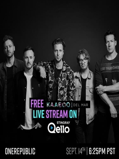 OneRepublic Live Kaaboo Del Mar Festival Poster