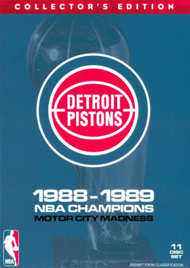 Detroit Pistons 19881989 NBA Champions  Motor City Madness Poster