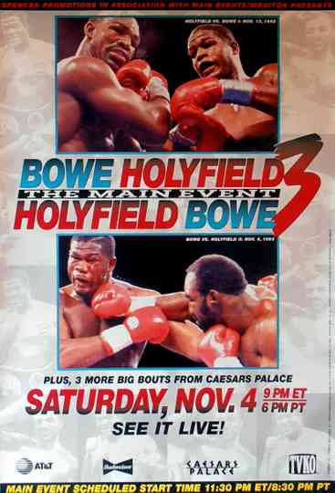 Evander Holyfield vs Riddick Bowe III Poster