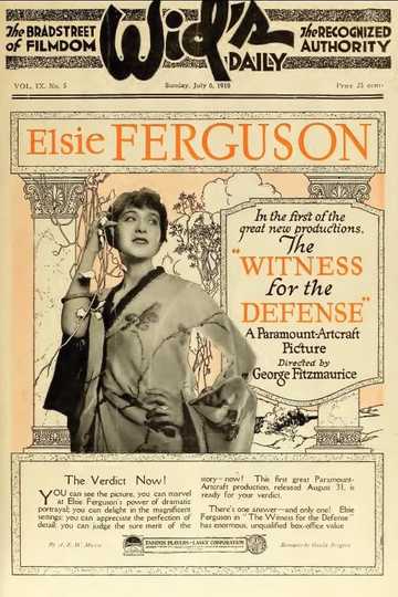 The Witness for the Defense Poster