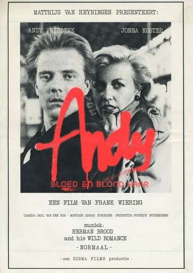 Andy, bloed en blond haar Poster