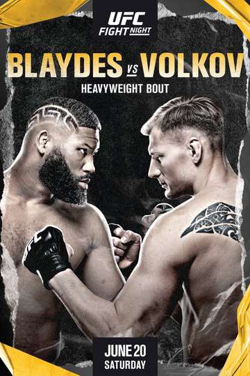 UFC on ESPN 11: Blaydes vs Volkov Poster