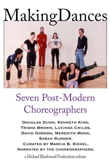 Making Dances Seven PostModern Choreographers Poster