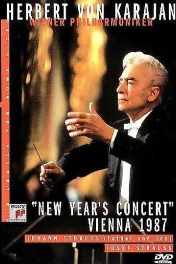 Herbert Von Karajan  New Years Concert Vienna 1987 Poster