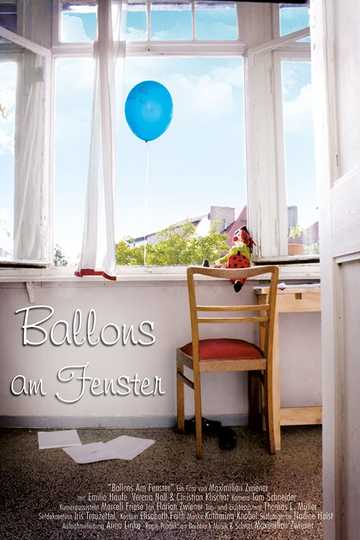 Ballons am Fenster Poster