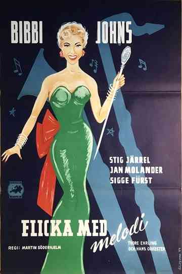 Flicka med melodi Poster