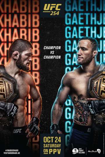 UFC 254: Khabib vs. Gaethje Poster