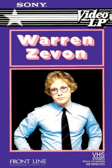 Warren Zevon Live on MTV Poster