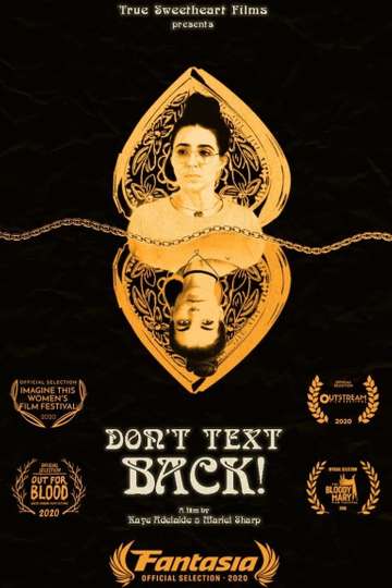 Dont Text Back Poster