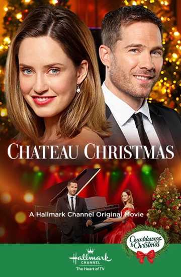 Chateau Christmas Poster