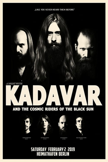 Kadavar And The Cosmic Riders Of The Black Sun  Live At Heimathafen Neukölln Poster