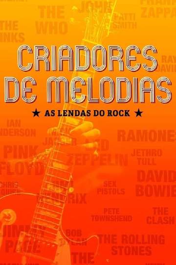 Criadores de Melodias  As Lendas do Rock Poster