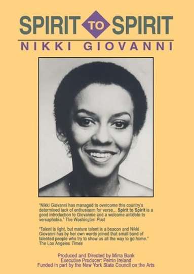 Spirit to Spirit Nikki Giovanni Poster
