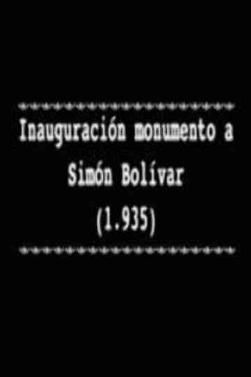 Inauguración monumento a Simón Bolívar