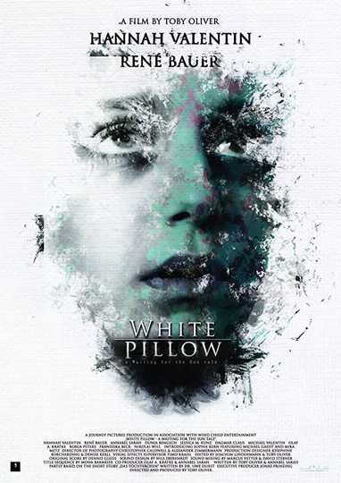 White Pillow Poster