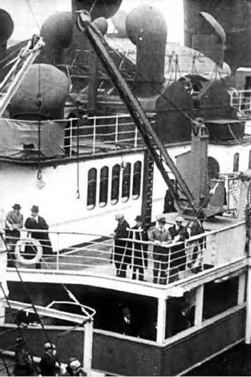 S.S. Lusitania Leaves New York City on Last Voyage Poster