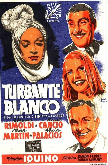 Turbante blanco Poster