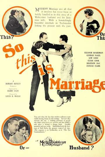 So This Is Marriage Poster