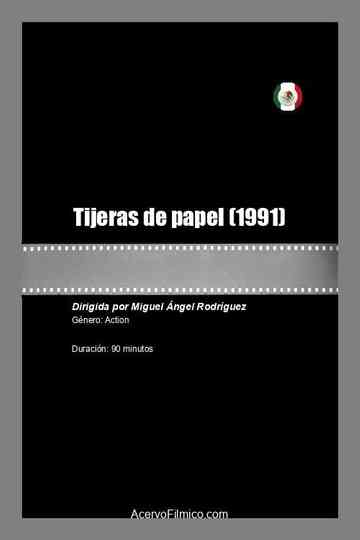 Tijeras de papel poster