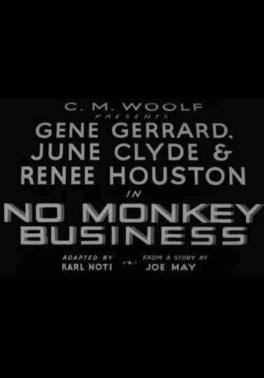 No Monkey Business Poster