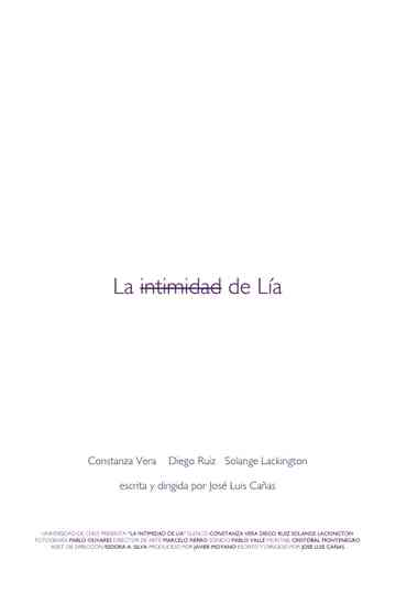 La intimidad de Lía Poster