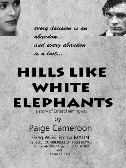 Hills Like White Elephants Poster