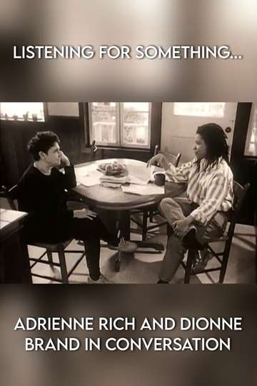 Listening for Something Adrienne Rich and Dionne Brand in Conversation Poster