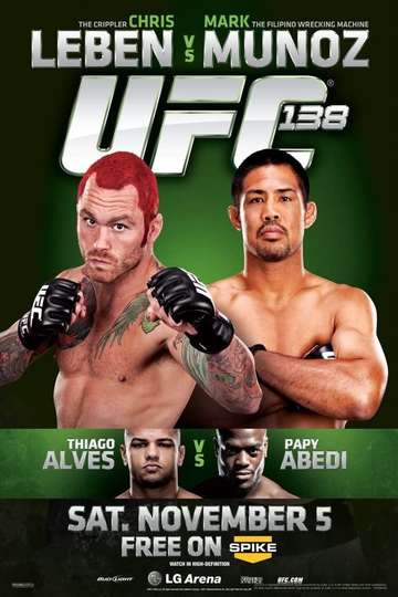 UFC 138 Leben vs Muñoz Poster