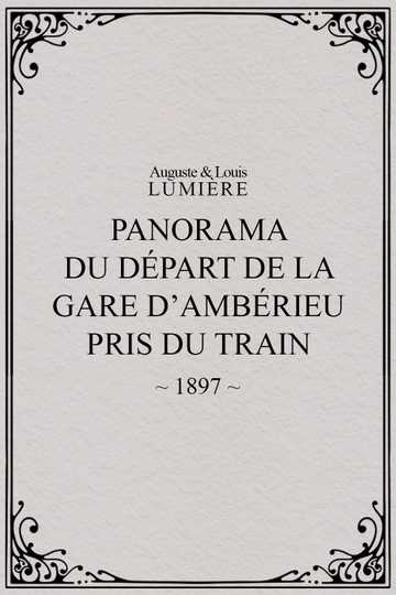 Panorama du départ de la gare dAmbérieu pris du train temps de neige