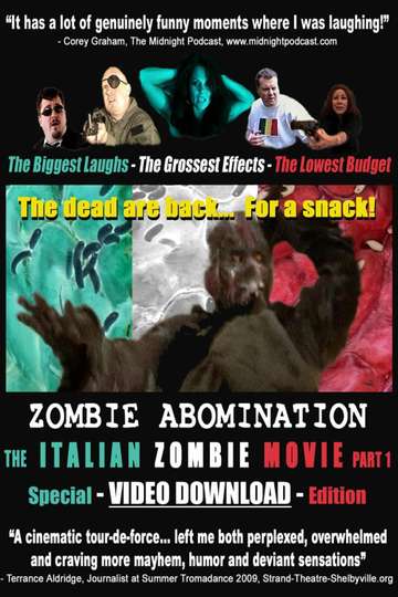 Zombie Abomination The Italian Zombie Movie  Part 1 Poster