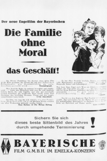 Die Familie ohne Moral Poster