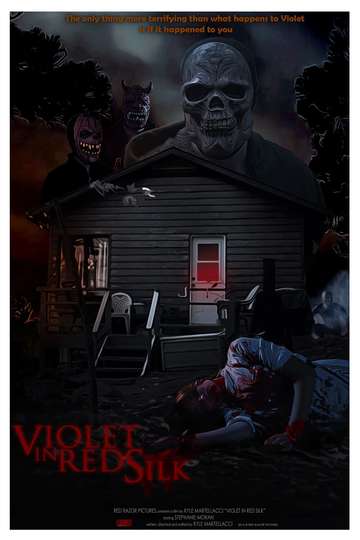 Violet in Red Silk Poster
