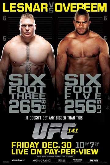UFC 141 Lesnar vs Overeem Poster